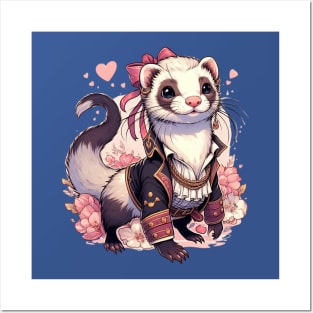 Ferret Pirate Queen Posters and Art
